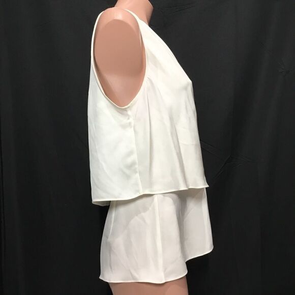 Theory Alizay Silk Top in Ivory (C2) - Picture 5 of 7